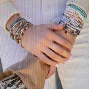 Bohemian Flare Bracelet/Necklace Transformation Wrap Stone of Peace